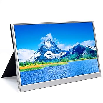 【中古】【未使用】ViewNico 15.6インチモバイルモニター 1920*1080解像度 IPSタッチパネル モバイルディスプレイ 薄型 軽量 テレワーク 在宅 USB Type-C/Mini HDMI