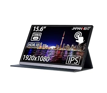 【中古】JAPANNEXT JN-MD-IPS1563FHDR-T 15.6型 タッチ対応モバイルモニター USB Type-C miniHDMI