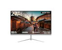 【中古】JAPANNEXT 27インチ モニター WQHD 2560x1440解像度 TN ディスプレイ (HDMI/USB-C 給電 (65W) / DisplayPort/ブルーライトカット) JN-T27WQHD-C6