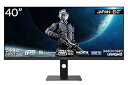 【中古】JAPANNEXT 40インチ ゲーミングモニター 144Hz 1ms UWQHD 3440x1440解像度 IPS パネル ディスプレイ (HDMI/DisplayPort/Type-C/VESA対応/高さ調
