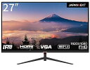 【中古】JAPANNEXT 27インチ モニター フルHD 1920x1080解像度 IPS ディスプレイ (HDMI/スピーカー内蔵/VESA対応/ブルーライトカット) JN-IPS270FLFHD