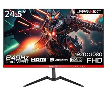【中古】【未使用】JAPANNEXT 24.5インチ ゲーミングモニター 240Hz フルHD 1920x1080解像度 VA パネル ディスプレイ (HDMI/DisplayPort/VESA対応/ブルーライトカッ 【中古】【未使用】JAPANNEXT 24.5インチ ゲーミングモニター 240Hz フルHD 1920x1080解像度 VA パネル ディスプレイ (HDMI/DisplayPort/VESA対応/ブルーライトカッ