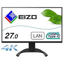 【中古】【未使用】EIZO FlexScan EV2740X-BK (27型モニター/3840×2160/USB Type-C対応/ノートPC給電/疲れ目軽減/...