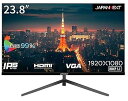 【中古】【未使用】JAPANNEXT 23.8インチ モニター フルHD 1920x1080解像度 IPS ディスプレイ (HDMI/VESA対応/ブルーライト...