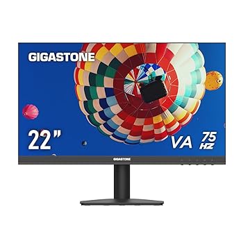 【中古】【3年無償交換保証】GIGASTONE(ギガストーン) 21.45 インチ モニター VA 75Hz FHD 1920 x 1080 非光沢 フレームレス ブルーライト軽減 178°広い 【中古】【3年無償交換保証】GIGASTONE(ギガストーン) 21.45 インチ モニター VA 75Hz FHD 1920 x 1080 非光沢 フレームレス ブルーライト軽減 178°広い