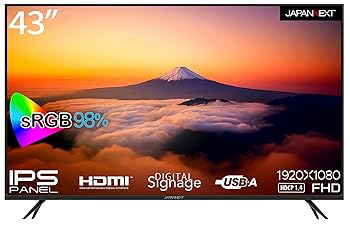 【中古】【未使用】JAPANNEXT 43インチ モニター フルHD 1920x1080解像度 IPS ディスプレイ (HDMI/スピーカー内蔵/VESA対応) JN-IPS43FHD-U 【中古】【未使用】JAPANNEXT 43インチ モニター フルHD 1920x1080解像度 IPS ディスプレイ (HDMI/スピーカー内蔵/VESA対応) JN-IPS43FHD-U