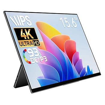 【中古】【未使用】EHOMEWEI モバイルモニター 15.6インチ 4K 3840x2400 DCI-P3 93% 超薄型 6mm 軽量 保護フィルム ケース付 メーカー3年保証 RQ-156NU 【中古】【未使用】EHOMEWEI モバイルモニター 15.6インチ 4K 3840x2400 DCI-P3 93% 超薄型 6mm 軽量 保護フィルム ケース付 メーカー3年保証 RQ-156NU