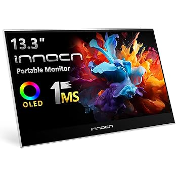 【中古】【未使用】INNOCN 13K1F 13.3インチ モバイルモニター 有機el フルHD モバイルディスプレイ 100%DCI-P3 MINI HDMI PS4/Switch Macなど対応 日本語取扱説明（楽天・AJIMURA-SHOP）