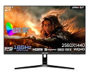 【中古】【未使用】JAPANNEXT 27インチ ゲーミングモニター 165Hz 1ms WQHD 2560x1440解像度 IPS パネル ディスプレイ (H...
