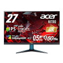 【中古】Acer ゲーミングモニター Nitro 27インチ IPS 非光沢 4K UHD 160Hz 0.5ms HDMI 2.1 DisplayPort スピーカー ヘッドホン端子 PC PS5 Xbox X|S VES