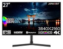 【中古】【未使用】JAPANNEXT 27インチ モニター 4K UHD 3840x2160解像度 IPS BLACK ディスプレイ (HDMI/Display...