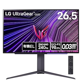 šۡVGP 2025 ޡLG ߥ ˥ UltraGear OLED 27GS95QE-B 26.5/WQHD(25601440)@240Hz/ͭEL/0.03ms(GTG)/DisplayHDR True