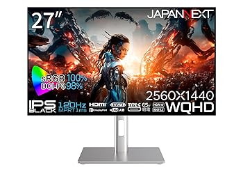š̤ۡѡJAPANNEXT 27 ˥ WQHD 2560x1440 IPS BLACK ǥץ쥤 (HDMI...