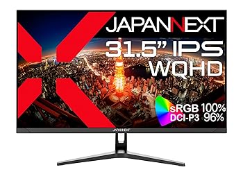 【中古】JAPANNEXT 31.5インチ モニター WQHD 2560x1440解像度 IPS ディスプレイ (HDMI/DisplayPort/スピーカー内蔵/高さ調節/ブルーライトカット) JN-IP 【中古】JAPANNEXT 31.5インチ モニター WQHD 2560x1440解像度 IPS ディスプレイ (HDMI/DisplayPort/スピーカー内蔵/高さ調節/ブルーライトカット) JN-IP