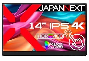 【中古】JAPANNEXT 14インチ モバイルモニター IPS パネル 4K UHD 3840x2160解像度 スマートケース付き (Type C/PC対応/スピーカー内蔵 / sRGB100% / 非 【中古】JAPANNEXT 14インチ モバイルモニター IPS パネル 4K UHD 3840x2160解像度 スマートケース付き (Type C/PC対応/スピーカー内蔵 / sRGB100% / 非