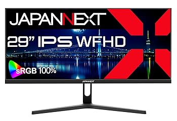 【中古】JAPANNEXT 29インチ モニター WFHD 2560x1080解像度 IPS ディスプレイ (HDMI/DisplayPort/スピーカー内蔵/ブルーライトカット) JN-IPS292WFHD