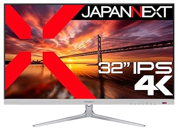 【中古】JAPANNEXT 32インチ モニター 4K UHD 3840x2160解像度 IPS ディスプレイ (/ スピーカー内蔵/ブルーライトカット) JN-IPS321UHD