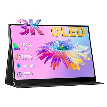 【中古】UPERFECT OLED モバイルモニター 16インチ 3K 2880x1800 120Hz 1ms高速応答 100%DCI-P3広色域 500NIT高輝度 100000:1コントラスト比 モバイルデ 【中古】UPERFECT OLED モバイルモニター 16インチ 3K 2880x1800 120Hz 1ms高速応答 100%DCI-P3広色域 500NIT高輝度 100000:1コントラスト比 モバイルデ