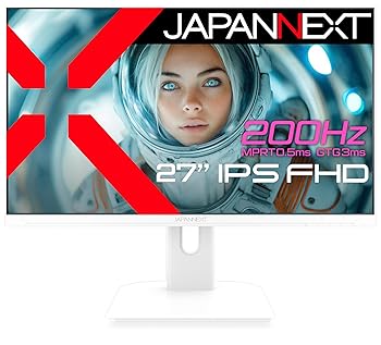 【中古】JAPANNEXT 27インチ ゲーミングモニター 200Hz 0.5ms フルHD 1920x1080解像度 IPS パネル ディスプレイ (HDMI/DisplayPort/VESA対応/ブルーライ 【中古】JAPANNEXT 27インチ ゲーミングモニター 200Hz 0.5ms フルHD 1920x1080解像度 IPS パネル ディスプレイ (HDMI/DisplayPort/VESA対応/ブルーライ