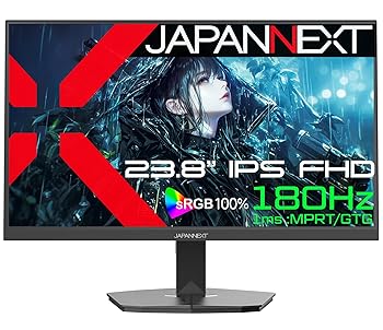 【中古】【未使用】【ECサイト限定】JAPANNEXT 23.8インチ IPSパネル搭載 180Hz対応 フルHD(1920x1080)解像度 ゲーミングモニター JN-Ei238G180F HDMI DP 1ms(GTG/M 【中古】【未使用】【ECサイト限定】JAPANNEXT 23.8インチ IPSパネル搭載 180Hz対応 フルHD(1920x1080)解像度 ゲーミングモニター JN-Ei238G180F HDMI DP 1ms(GTG/M