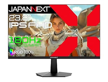 【中古】JAPANNEXT 23.8インチ IPSパネル搭載 180Hz対応 フルHD(1920x1080)解像度 ゲーミングモニター JN-IPS238G180F 1ms(GTG/MPRT) HDMI DP sRGB:100% 【中古】JAPANNEXT 23.8インチ IPSパネル搭載 180Hz対応 フルHD(1920x1080)解像度 ゲーミングモニター JN-IPS238G180F 1ms(GTG/MPRT) HDMI DP sRGB:100%