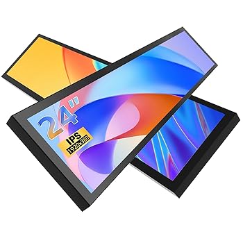 【中古】【未使用】24インチ超ワイドストライプ液晶ディスプレイFHD 1920 x 380産業用パソコン内蔵デュアルスピーカ二次画面デュアルHDMI&DPポート、地下鉄モールレ 【中古】【未使用】24インチ超ワイドストライプ液晶ディスプレイFHD 1920 x 380産業用パソコン内蔵デュアルスピーカ二次画面デュアルHDMI&DPポート、地下鉄モールレ