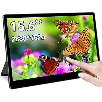 【中古】【未使用】Cuview 15.6インチモバイルモニター タッチ 2880* 1620 3k 解像度 IPSパネル モバイルディスプレイ 16:9 HDR sRGB 100%広色域 350nits高輝度 ミ 【中古】【未使用】Cuview 15.6インチモバイルモニター タッチ 2880* 1620 3k 解像度 IPSパネル モバイルディスプレイ 16:9 HDR sRGB 100%広色域 350nits高輝度 ミ
