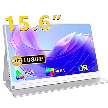 【中古】【未使用】モバイルモニター 15.6インチ UPERFECT モバイルディスプレイ 1920*1080 100%広色域 HDR ゲーミングモニター ポータブルモニター IPS液晶パネル