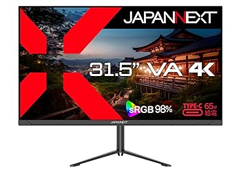 【中古】【未使用】JAPANNEXT 31.5インチ VAパネル搭載 4K(3840x2160)解像度 液晶モニター JN-V315U-HSPC6 HDMI DP USB Type-C(最大65W給電) HDR sRGB:98% PBP/PIP 【中古】【未使用】JAPANNEXT 31.5インチ VAパネル搭載 4K(3840x2160)解像度 液晶モニター JN-V315U-HSPC6 HDMI DP USB Type-C(最大65W給電) HDR sRGB:98% PBP/PIP