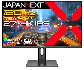 š̤ۡѡJAPANNEXT 27 IPSѥͥ 120Hz/1ms(MPRT)б 4K(3840x2160) ߥ󥰥˥ JN-IPS27G120U-HSPC6 HDMI2.1 DP USB Type-C(
