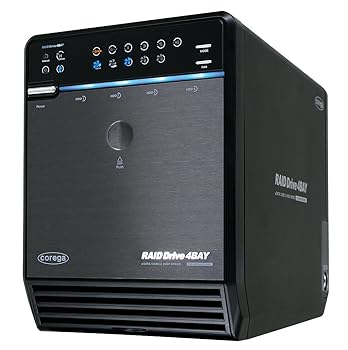 【中古】Corega 4BAY RAID eSATA/USB2.0 SATA3.5インチHDDケース CG-HDC4EU3500