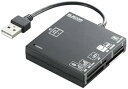 【中古】【未使用】【2010年モデル】ELECOM カードリーダライタ USB2.0対応 SD+MS+CF+XD ブラック MR-A004BK