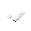 【中古】エレコム USBメモリ 4GB USB2.0 mac対応 ストラップホール付 ホワイト MF-HMU204GWH