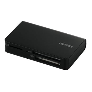 【中古】iBUFFALO カードリーダー/ライター ブラック Black 黒 2倍速 USB2.0バスパワーモデル BSCR12U2BK