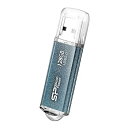 【中古】シリコンパワー USB3.0 Marvel M01 Series 128GB アルミボディーアイシーブルー SP128GBUF3M01V1B