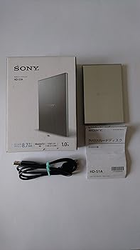 【中古】ソニー ポータブルHDD　Sシリーズ　1TB　シルバー