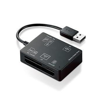 【中古】【未使用】エレコム カードリーダー USB2.0 ケーブル一体型 コンパクトモデル 58メディア対応 ブラック MR-A012BK 【中古】【未使用】エレコム カードリーダー USB2.0 ケーブル一体型 コンパクトモデル 58メディア対応 ブラック MR-A012BK