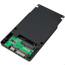 【中古】mSATA MINI PCI-E SSD→2.5インチ SATA3 変換アダプタ 7mm プラスチック ケース付き