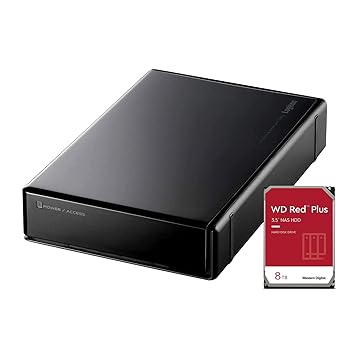 【中古】【未使用】ロジテック 外付け HDD 信頼性の高い WD Red plus 採用 搭載 2TB 【 Win/Mac / PS4 / PS5 / テレビ録画 】 ハードディスク 静音 USB3.1 (Gen1) /