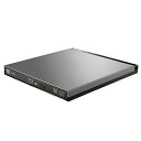【中古】ロジテック Blu-ray ブルーレイ 外付けドライブ USB3.0 UHD BD対応 書込ソフトCyberLink Power2Go 8付 シルバーグレー LBD-PUD6U3LGY