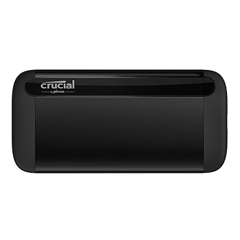 【中古】Crucial X8 外付け SSD 1TB 【PS5/PS4 動作確認済み】 USB3.2 Gen2対応 最大読込速度1050MB/秒 正規代理店保証品 CT1000X8SSD9