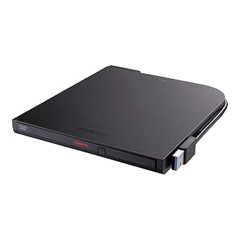 【中古】【未使用】バッファロー BUFFALO USB3.2(Gen1)対応ポータブルDVD-ROM読込専用モデル DVSM-PTR8U3-BKA