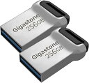 【中古】【GIGASTONE】Z90 256GB 2個セットUSBメモリ USB 3.2 Gen1 メモリスティック 小型 メタリック フラッシュドライブ USB 2.0 / USB 3.0 / USB 3.1(2)