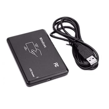 【中古】Hailege 125Khz EM4100 USB RFID IDカードリーダースワイプカードリーダープラグアンドプレイUSBケーブルで…