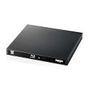 【中古】【未使用】ロジテック 外付け ブルーレイ ドライブ USB3.2 Gen1(USB3.0) UHD BD対応 書込ソフトCyberLink Power2Go付 USB type C ケーブル付ブラック LBD-P(2)
