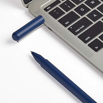 【中古】LEXON (レクソン) C-PEN 32GB USB-Cフラッシュメモリー付きブラックインクボールペン インク詰め替え可能 LS101DB ダークブルー