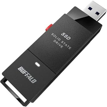 【中古】バッファロー SSD-PUT500U3-BKA ［TV対応 PC向USB3.2(Gen1)スティック型外付SSD］