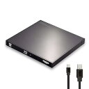 【中古】【未使用】ロジテック ブルーレイドライブ 外付け USB-A/USB-C Type-C (TM) ケーブル付属 ポータブル M-DISC 国内メーカー BD再生 ソフト無し LBD-LPWAWU3C