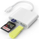 【中古】SZHAIYIJIN SDカードリーダー USB 3.0 Type C 高速 - SD/TFカードアダプター iPhone 15/16 Pro Max用 メモリーカードリーダー SD MicroSD USB 3(2)