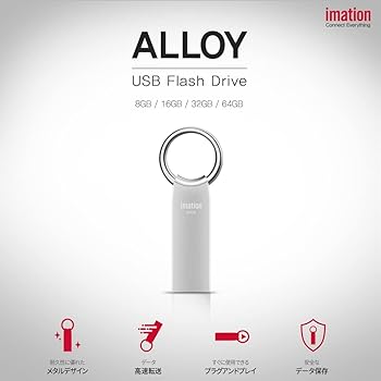 imation イメーション ALLOY USB2.0 USBドライブ スリム金属体 キーホルダー (16GB)